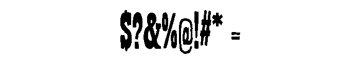 Bandoliers Slim Font OTHER CHARS