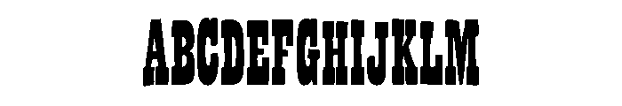 Bandoliers Slim Font UPPERCASE