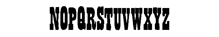 Bandoliers Slim Font UPPERCASE