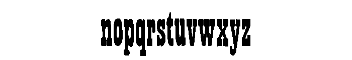 Bandoliers Slim Font LOWERCASE
