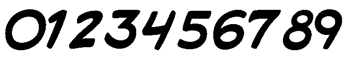 Bang Zoom! Bold Italic Font OTHER CHARS