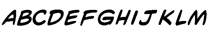 Bang Zoom! Bold Italic Font UPPERCASE
