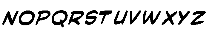Bang Zoom! Bold Italic Font UPPERCASE