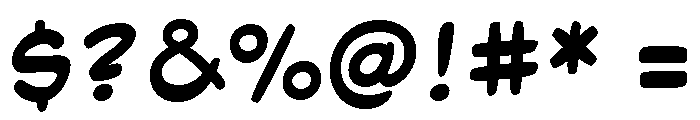 Bang Zoom! Bold Font OTHER CHARS
