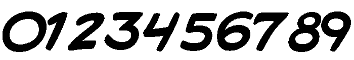 Bang Zoom! Extra Bold Italic Font OTHER CHARS