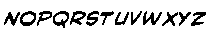 Bang Zoom! Extra Bold Italic Font UPPERCASE