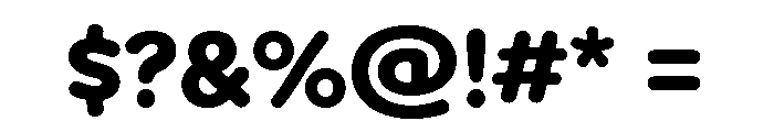 Bangersfield Bold Font OTHER CHARS