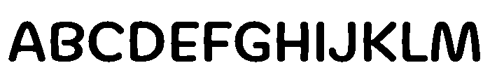 Bangersfield Demi Bold Font UPPERCASE