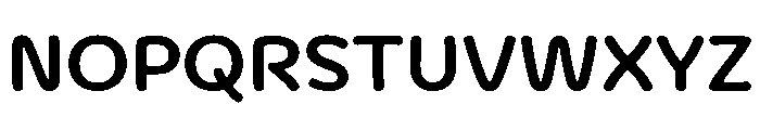Bangersfield Demi Bold Font UPPERCASE
