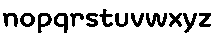 Bangersfield Demi Bold Font LOWERCASE