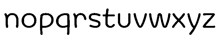 Bangersfield Light Font LOWERCASE