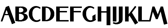 Bannock Brae Gothic Regular Font UPPERCASE