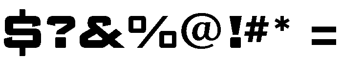Banque Gothique Extra Bold Font OTHER CHARS