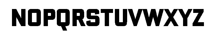 Banque Gothique Extra Condensed Bold Font LOWERCASE