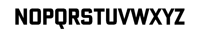 Banque Gothique Extra Condensed Medium Font LOWERCASE