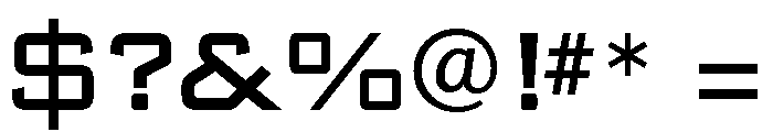Banque Gothique Medium Font OTHER CHARS