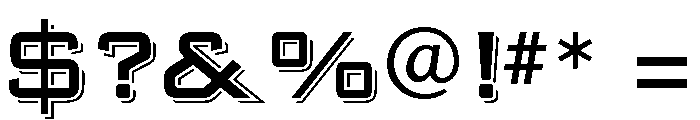 Banque Gothique Silhouette Font OTHER CHARS