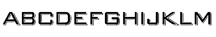 Banque Gothique Silhouette Font UPPERCASE