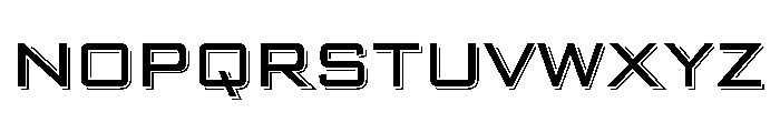 Banque Gothique Silhouette Font UPPERCASE