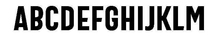 Bartender Sans Condensed Regular Font UPPERCASE