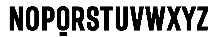 Bartender Sans Condensed Regular Font UPPERCASE