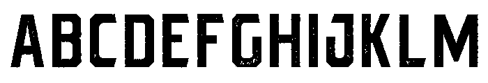 Bartender Sans Pressed Regular Font UPPERCASE