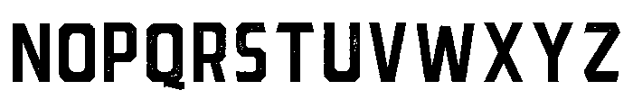 Bartender Sans Pressed Regular Font UPPERCASE