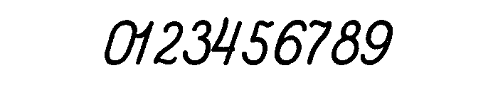 Bartender Script Pressed Regular Font OTHER CHARS