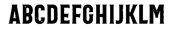 Bartender Serif Condensed Pressed Regular FONT