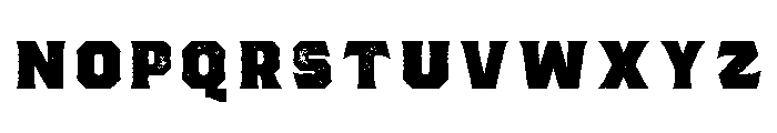 Bartender Serif Pressed Bold Font LOWERCASE