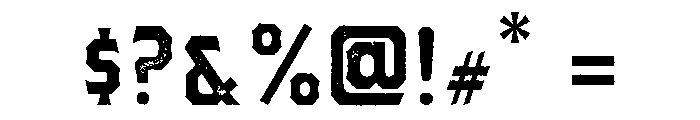 Bartender Serif Pressed Regular Font OTHER CHARS