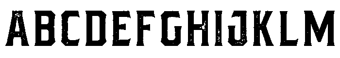 Bartender Serif Pressed Regular Font UPPERCASE