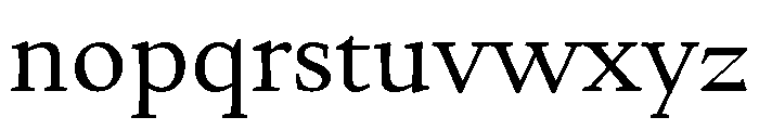 Basel Roman Regular Font LOWERCASE