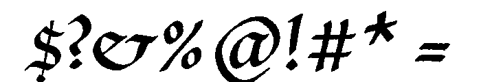 Bastyan Regular Font OTHER CHARS