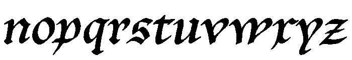 Bastyan Regular Font LOWERCASE