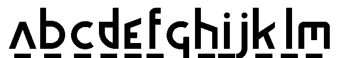 Bauhaus Bayer Fonetik Font UPPERCASE