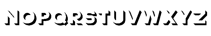 Bauhaus Bayer Shadow Font UPPERCASE
