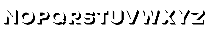 Bauhaus Bayer Shadow Font LOWERCASE