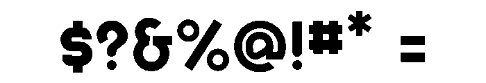 Bauhaus Bayer Universal Font OTHER CHARS
