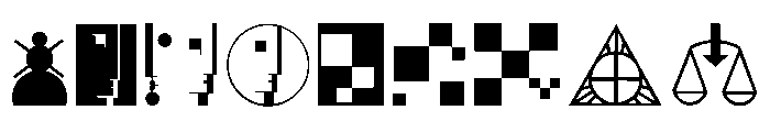 Bauhaus Extras Font OTHER CHARS