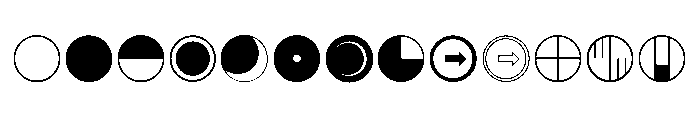 Bauhaus Extras Font UPPERCASE