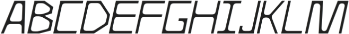 BBT Collider Oblique otf (400) Font UPPERCASE