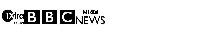 BBC TV Channel Logos Font UPPERCASE