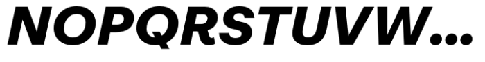 BB Casual Pro Super Italic Font UPPERCASE