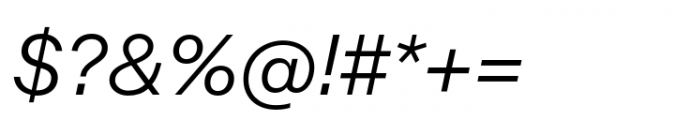 BB Noname (Pro) Semi Regular Italic Font OTHER CHARS