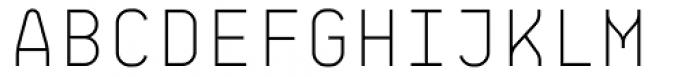 BB Roller Mono Pro Headline Semi Light Font UPPERCASE