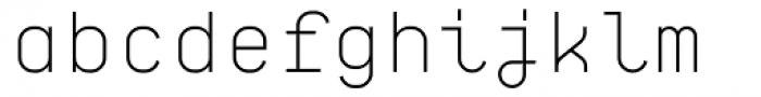 BB Roller Mono Pro Headline Semi Light Font LOWERCASE