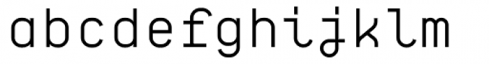 BB Roller Mono Pro Headline Semi Regular Font LOWERCASE