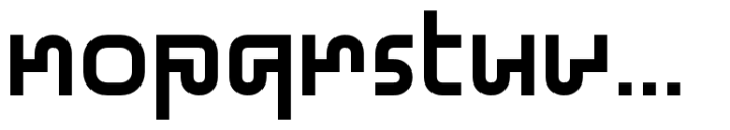 BB Standard 80 Font LOWERCASE