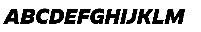 BBKV Base Black Slanted Font UPPERCASE
